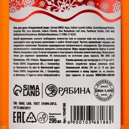 Гель для душа URAL LAB, 295 мл, аромат имбирного печенья