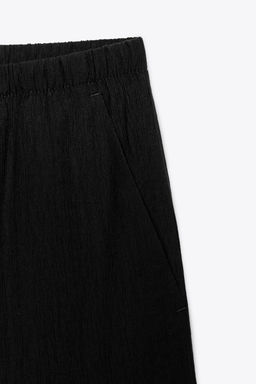 WIDE-LEG TROUSERS WITH ELASTIC WAISTBAND - Zara фото 43