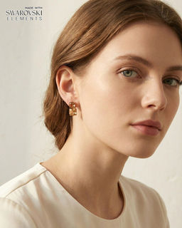 Серьги с кристаллами Swarovski, Изящные серьги с кристаллами Swarovski