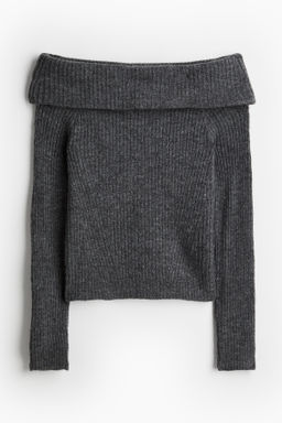 Jersey off-the-shoulder