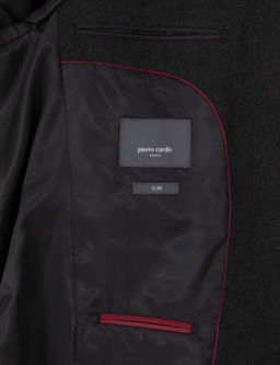 Antrasit Slim Fit Tak_m Elbise