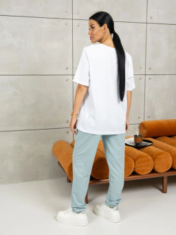 Костюм женский, цвет белый ментол