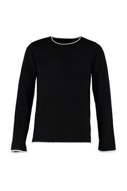 Trendyolmilla Man Lacivert Erkek Slim Fit Dar Kesim Kontrast Yaka Biyeli Kazak TMNAW21KZ2499  фото 12