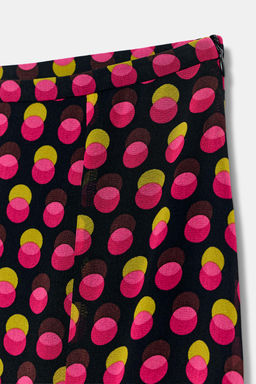 FALDA MIDI ASIM?TRICA LUNARES / Negro / Fucsia - Zara фото 5