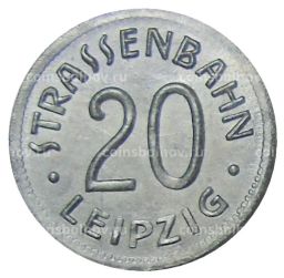 20 пфеннигов 1918 года Транспортный нотгельд  Лейпциг