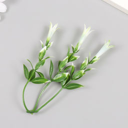 Искусственное растение для творчества «Гиппеастриум», набор 6 шт., бело-зелёный, 11.5 см