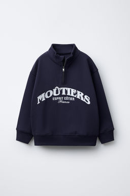 EMBROIDERED SLOGAN SWEATSHIRT