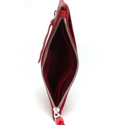 Портмоне женское Croco-ПР-803 натуральная кожа 3 отд, 6 карм, красный флотер (113) 236245  фото 3