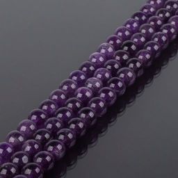 Бусины для украшений из Аметиста (48 бусин) 38 см