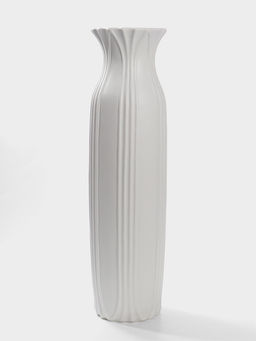 Ваза напольная керамика "Боливар" 61х15 см, белый