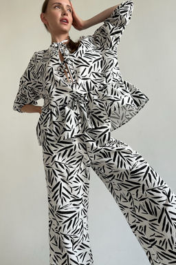 Костюм женский SET070/06/Белый, черный - M&G all natural фото 3