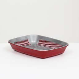 Туалет округлый с сеткой 33,5 х 25 х 6 см, серый/бордовый - Simaland фото 2