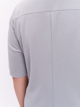 Футболка из плотного трикотажа ZFU21506GRY24
