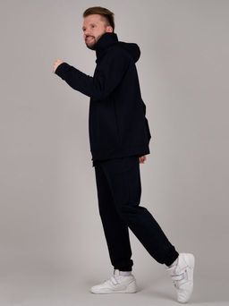 Костюм Денвер синий, футер с лайкрой - Малина фото 9