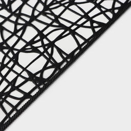 Набор салфеток сервировочных Доляна Милла, 4 шт, 3045 см, цвет чёрный  фото 5