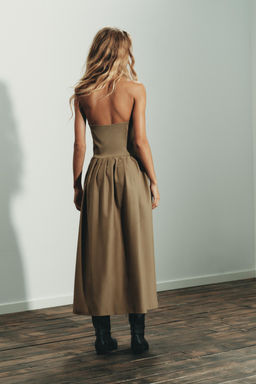 STRAPLESS MIDI DRESS - Zara фото 6