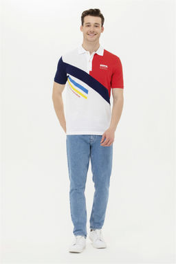 Мужская красная футболка с воротником-поло Неожиданная скидка в корзине - U.s. polo assn фото 4