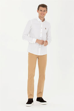 Мужские брюки песочного цвета из парусины Неожиданная скидка в корзине - U.s. polo assn фото 3