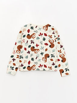 Bisiklet Yaka Bask?l? Uzun Kollu K?z ?ocuk Pijama Tak?m? - Waikiki фото 3