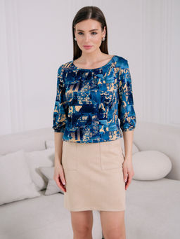 02-1285 Блуза - Вишня фото 2