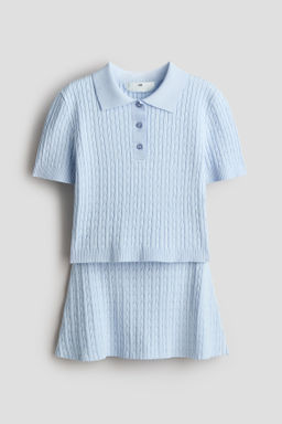 Conjunto de dos piezas en punto trenzado - H&m фото 2