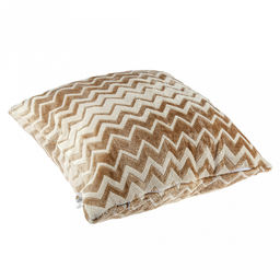 Наволочка декоративная 45х45см Гирвас, велсофт Volna набивной, тиснение зигзаг, полиэстер 100%, плотность 270г/м2, на молнии, на картоне, Домашняя мода (Россия) фото 2