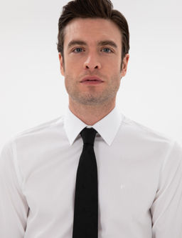 Beyaz Slim Fit Pamuklu Klasik G_mlek - Cacharel фото 2
