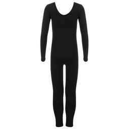 Комбинезон х/б c длинным рукавом, без выреза под пятку, р. 40, цвет чёрный - Grace dance фото 10