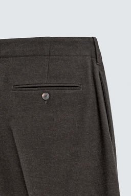 REGULAR FIT FLANNEL TROUSERS - Zara фото 10
