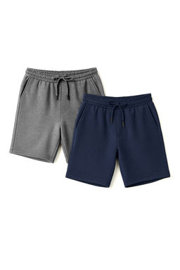 Antrasit-Lacivert Basic Regular/Normal Kesim Duz 2li Paket Sort TMNSS21SR0095