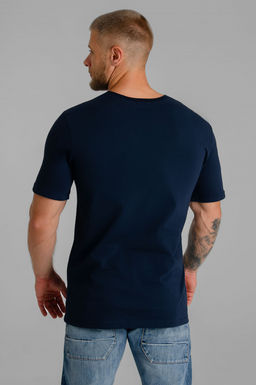 Арт. 614-163 Футболка мужская 48-56 (5 шт) Цвет:темно-синий - Идеал фото 4
