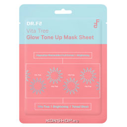 Витализирующая маска для выравнивания тона и сияния Vita Tree Glow Tone Up Mask Sheet DR.F5, Корея, 23 г Акция