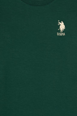Erkek _ocuk Koyu Ye_il Basic Bisiklet Yaka Sweatshirt Sepette S_rpriz _ndirim - U.s. polo assn фото 6