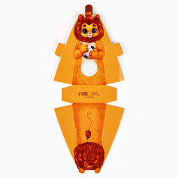 Цена за 5 шт. Коробка складная с окном «Львёнок», 6 х 12 х 3.5 см