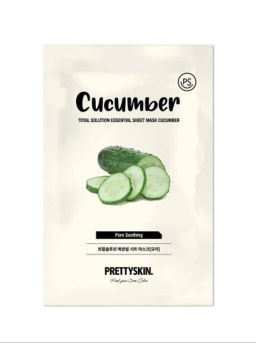 Total Solution Essential Sheet Mask Cucumber - Тканевая маска с экстрактом огурца, 23 гр