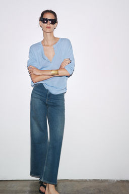 OVERSIZED PLAIN KNIT SWEATER - Zara фото 6