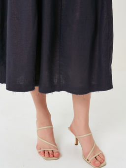 Платье изо льна с напылением - Stilla фото 7