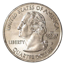Монета 25 центов (1/4 доллара) 2008 года Р США Штаты и территории  Нью-Мехико