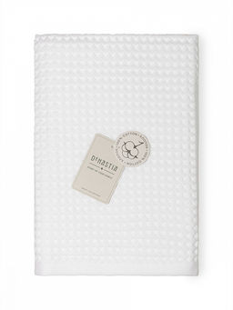 Полотенце для тела 70x140 белый вафельное полотно