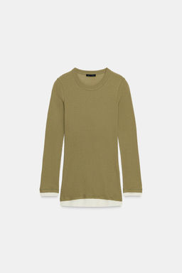 DOUBLE SUPIMA® COTTON T-SHIRT - Zara фото 5