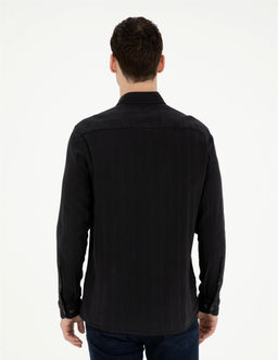 Siyah Regular Fit Uzun Kollu G_mlek - Pierre cardin фото 5