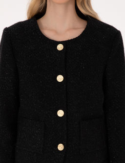 Siyah Crop Top T_vit Ceket - Pierre cardin фото 7