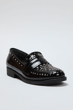 Trendyol Shoes Siyah Rugan Trok Tasl? Duz Kad?n Loafer Ayakkab? TAKSS25LA00003 - Trendyolmilla фото 5
