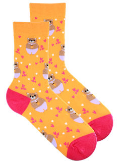 Носки р.35-40 Cute Animals Мишка с кружкой