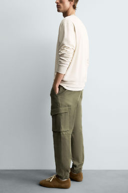 SLIM FIT CARGO TROUSERS - Zara фото 5