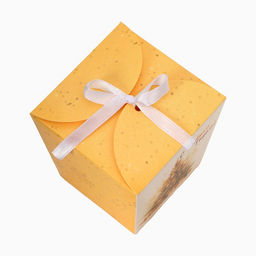 Цена за 5 шт. Бонбоньерка новогодняя, подарочная упаковка «Счастливого нового года», 7.5×8×7.5 см