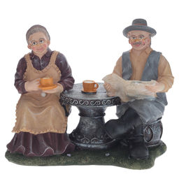 Фигурка декоративная "Бабушка с дедушкой", L20 W11 H17 см, 2в.