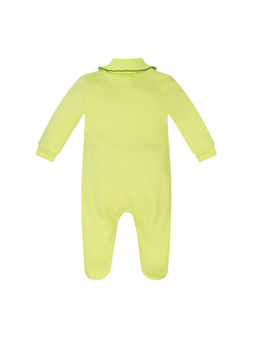 Комбинезон ясельный салатовый принт спецмашины