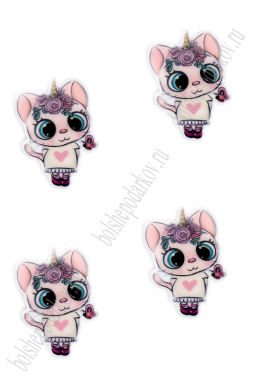 Кабошон-вырубка "Котёнок" 2,4*3,5 см (10 шт) SF-5951, №2