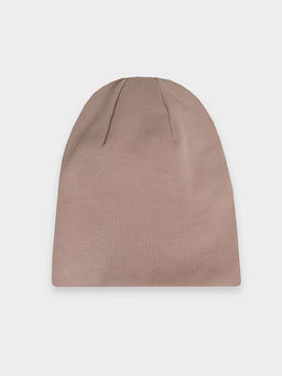 Шапка бини бежевая - Mark formelle фото 5